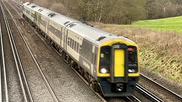 SWR Class 159s passing Potbridge, SWML, 13/1/2025 | Boom Trainspots