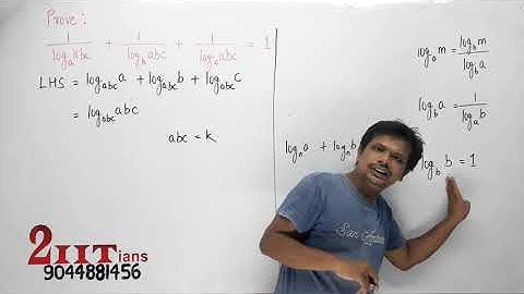 Logarithms Exercise 2.3 Q14 Applied Maths Class 11 ML Aggarwal