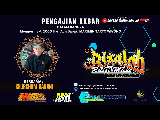 🔴📡Live REBANA MODEREN RISALAH RELIGI BERSAMA KH. IRCHAM HANANI || HANS PRO AUDIO || ANANDA MEDIA || class=