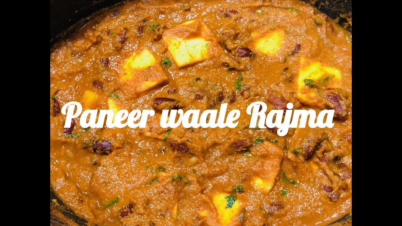 Paneer waale Rajma recipe in Slow CookerKidney Beans with Paneer Curry