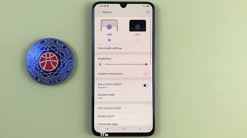 Reading mode, eye protection on Samsung A70 Android 11