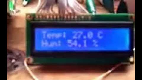Arduino + sensor de Temperatura y Humedad + display LCD