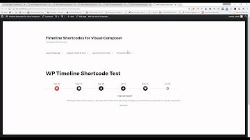 WP Timeline Shortcodes for Visual Composer tutorial