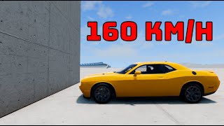Dodge Challenger VS Wall 160 KM/H - BeamNG Drive
