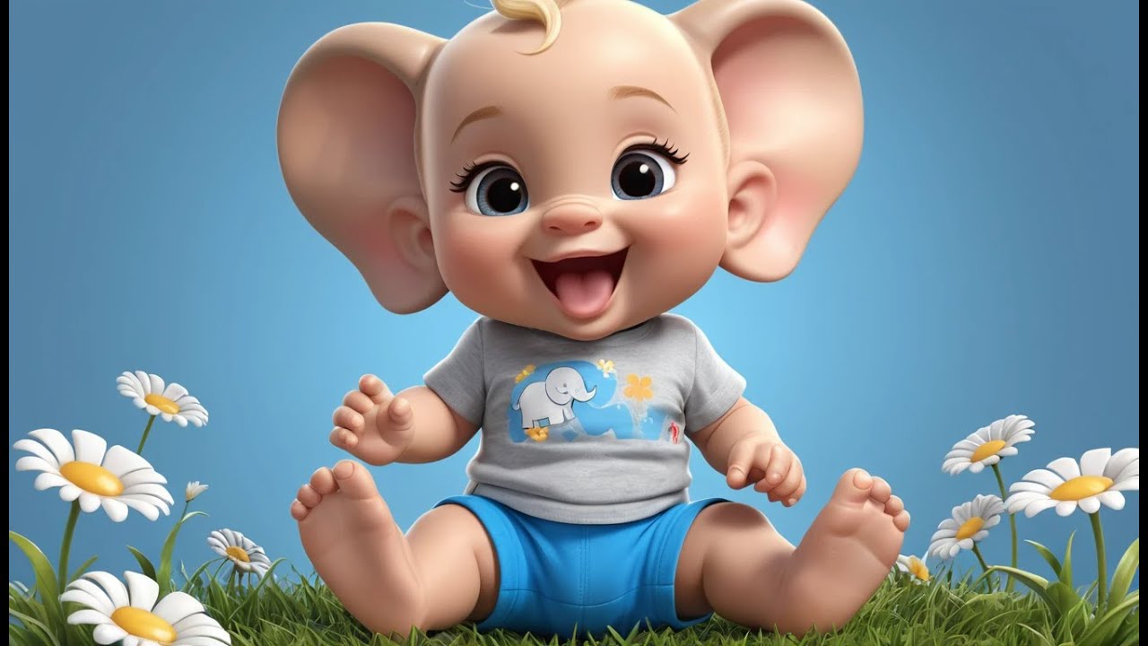 🐘 Baby Elephant Tall and Short 📏🎶 | Fun Learning Song for Toddlers