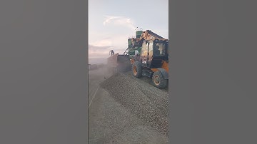 J C B Telehandler machine 20mm material unloading work time #YouTube post#video viral#hindisong