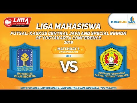 UII VS UPNYK LIMA FUTSAL : KASKUS CENTRAL JAVA AND SPECIAL REGION OF YOGYAKARTA CONFERENCE 2018 mahasiswa umsu