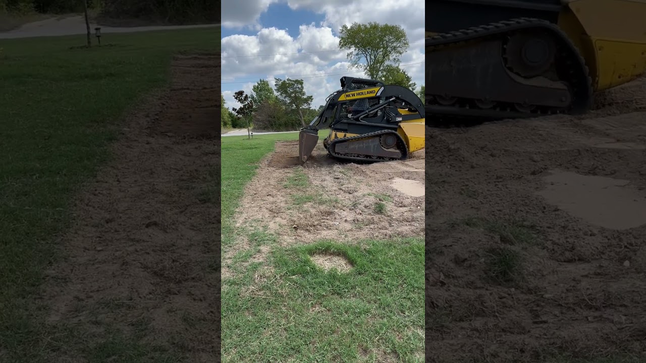 Leveling the garden pad 