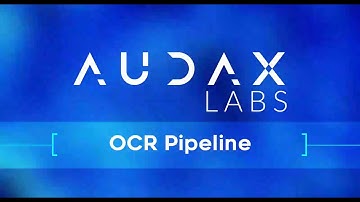OCR: Audax Labs OCR Demo
