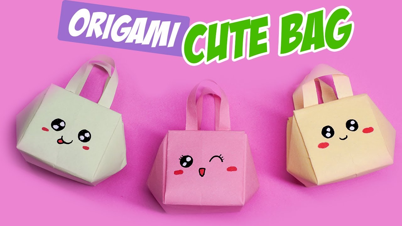 Easy origami Cute BAG || How to make paper bag - YouTube