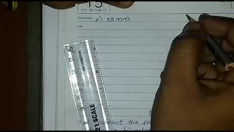 Exercise 5.3/ 1. Draw a line segment of given length and construct a perpendicular bisector to each