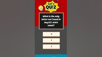 What is the only letter not found in any US  state name