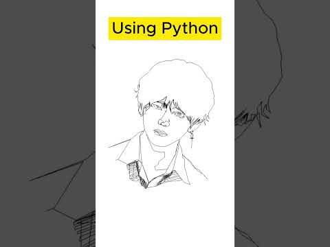 Draw Sketch using Python. #python #pythoncode #python3 #pythonprojects #pythonforbeginners .