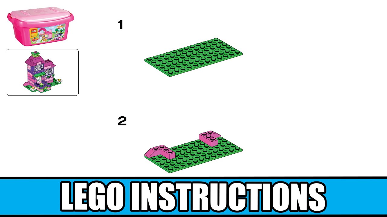 LEGO Instructions - Bricks and More - 4625 - Pink Brick Box (House)
