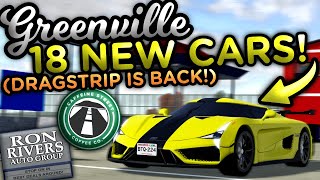 18 NEW FICTIONAL CARS, DRAG STRIP, STARBUCKS, AND MORE! | Greenville ROBLOX Update