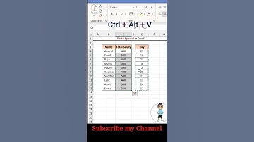 excel tricks & tips | 😍🤩 Paste Special | #shorts #viral