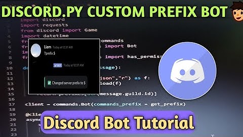 DISCORD CUSTOM PREFIX BOT | Making of discord custom prefix bot | Discord.py