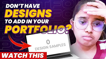 How to create a Graphic Design PORTFOLIO without clients/experience (Beginner