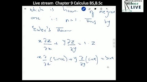 Exercise 9.1 part 1 (Calculus by S.M Yusuf) Live Stream