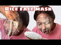 how to make Japanese [RICE FACE MASK] for [WHITENING] and look 10 years younger (anti-ageing secret)