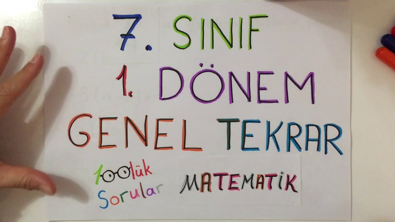 7.Sınıf MATEMATİK (1. Dönem) 🤳 Neler Öğrendik?
