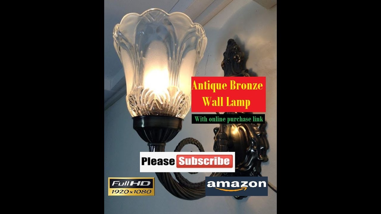 Antique Bronze Wall Lamp _from amazon india