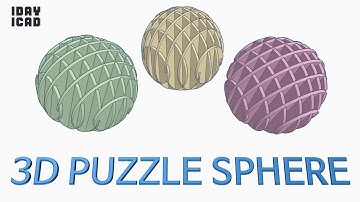 [1DAY_1CAD] 3D PUZZLE SPHERE (Tinkercad : Know-how / Style / Education) [STL Download]