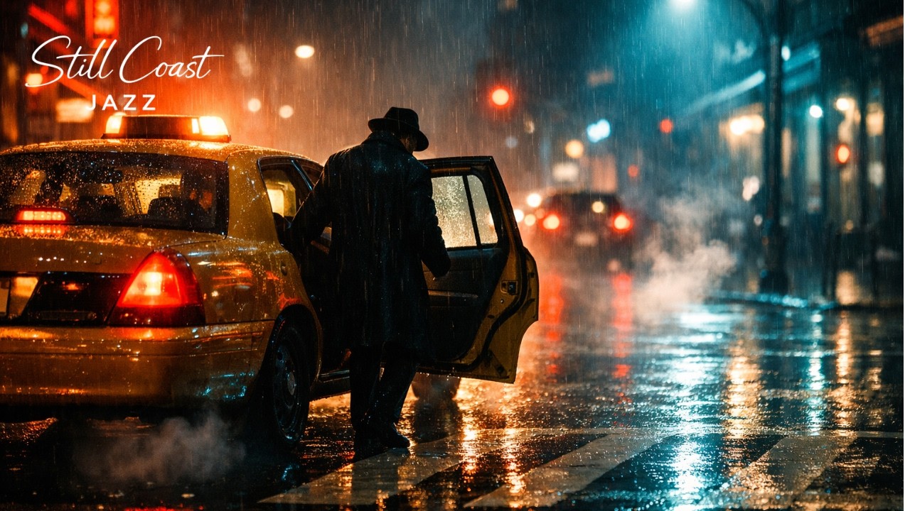 Midnight Rain Taxi — Dark Noir Jazz for Lonely Nights & Deep Focus