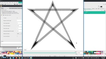 Inkstitch - Satin stitch star, auto line to satin fix (redemption)