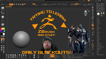 Day 13: Zbrush Daily Blockout Challenge - Character Design Practice. Unedited Version