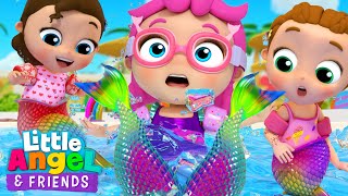 Mix - Princess Jill's Mermaid Glam Day! | Little Angel And Friends Kid Songs