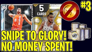 STARTING FROM SCRATCH! NO MONEY SPENT\/SNIPE TO GLORY EPISODE 3! (NBA 2K20)