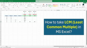 Hoe vind je het kleinste gemene veelvoud (LCM) in Microsoft Excel? | Stapsgewijze handleiding