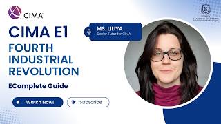 CIMA E1 – Characteristics of the Fourth Industrial Revolution | Managing Finance in a Digital World