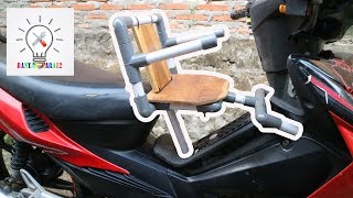 How to make Child Seat on Motorcycle from PVC.