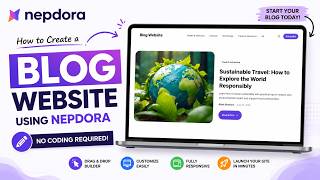 How to Create a Professional Blog Website Using Nepdora | No Coding Required