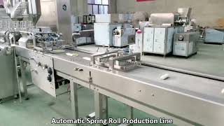 Automatic Spring Roll Production Line,Egg Rolls Maker,Finger Spring Roll Machine #springrolls