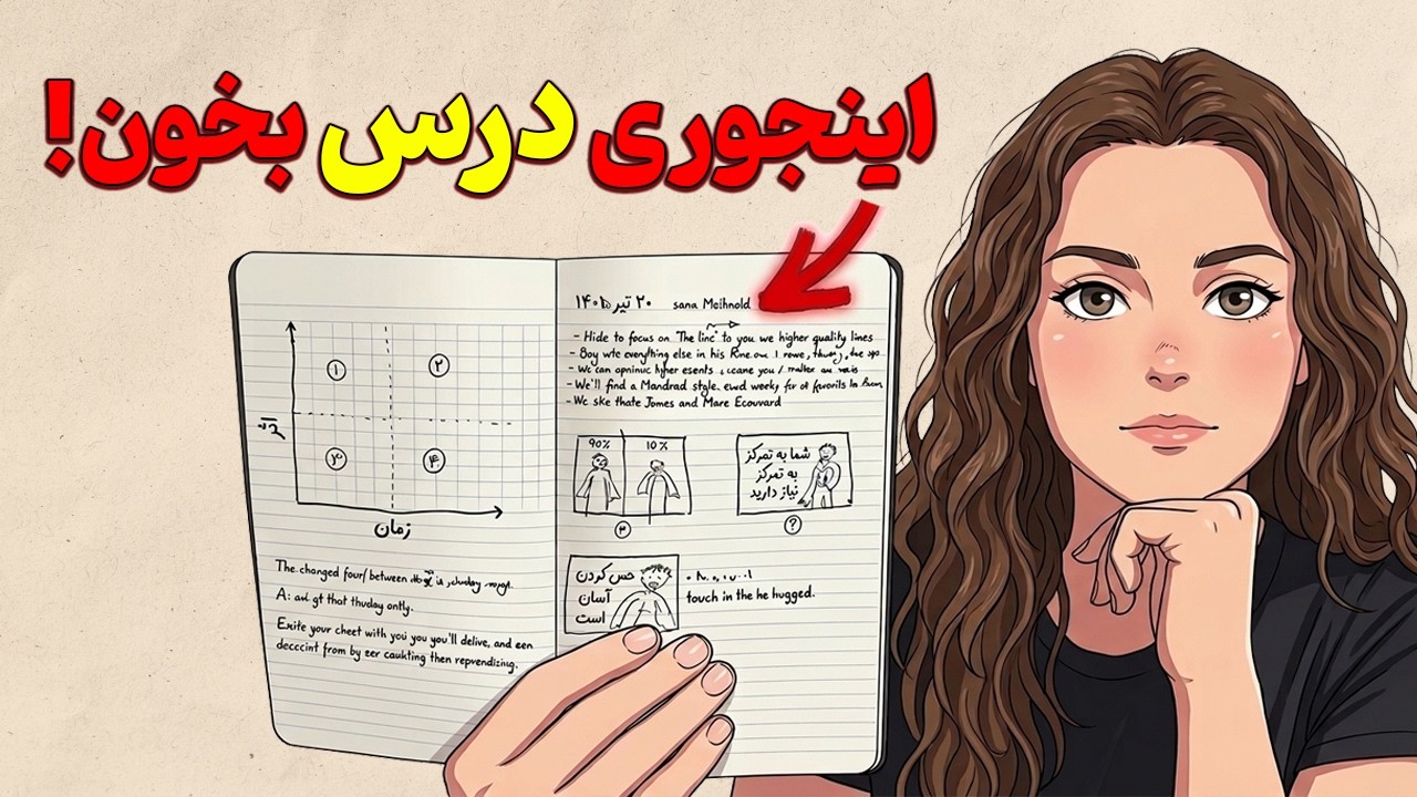 تو ذهنت درس نخون! (اینجوری بخونی هیچوقت فراموش نمیکنی)