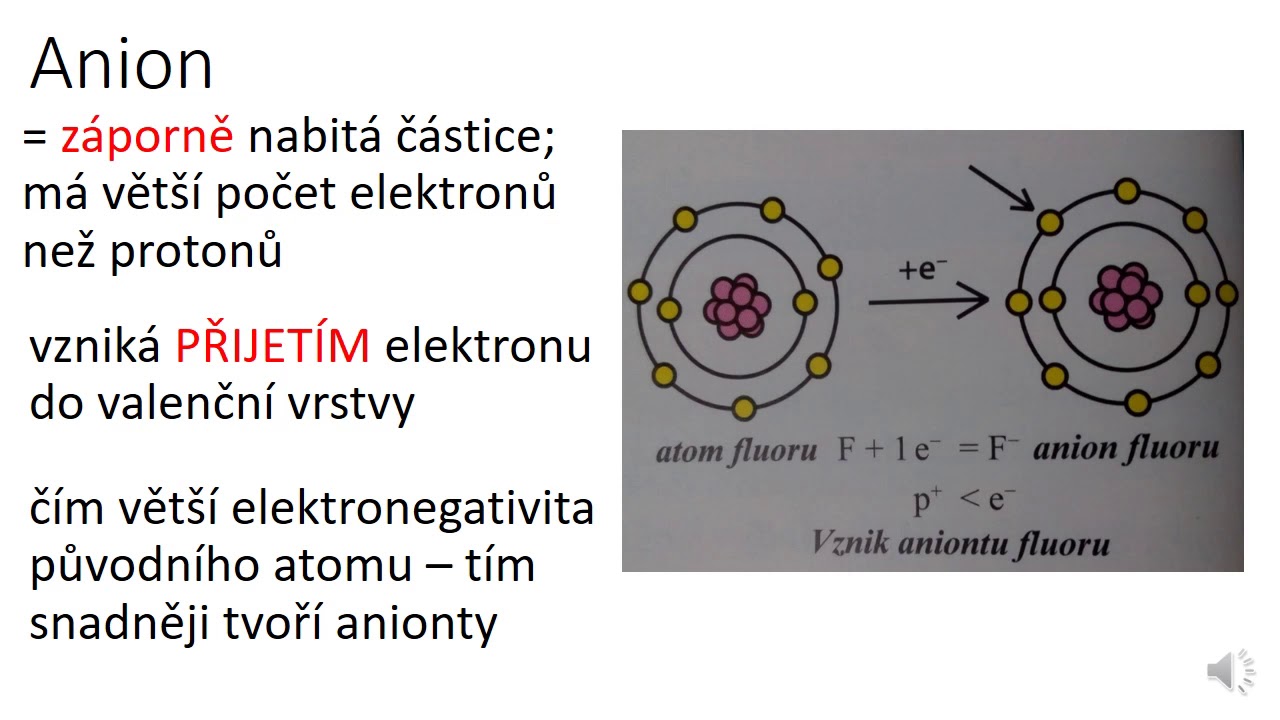 Co je to anionty?