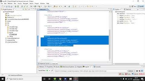 Contoh Penerapan Widget Eclipse Android Lanjutan