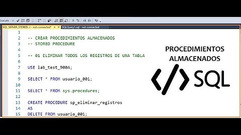 Crear Procedimientos Almacenados en SQL Server |  Stored Procedure SQL Server  |  Programación T-SQL