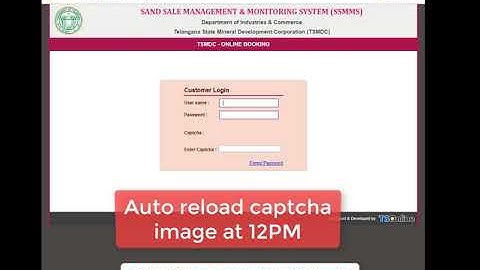 SSMMS SCRIPT AUTO RELOAD CAPTCHA ANS AUTO FILL CAPTCHA at 12PM