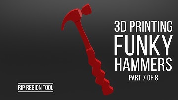 RIP REGION TOOL in Blender 2.9 for FUNKY HAMMER 3D Print Design (2020)