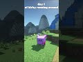 day 1 of kirby running around #minecraft #kirby #moded #shorts