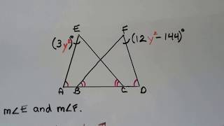 Geometry 4.3c, Exterior Angles Theorem & Third Angles Theorem