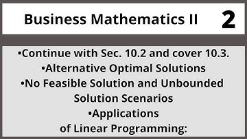 Business Math -II in Hindi Urdu MTH109 LECTURE 02