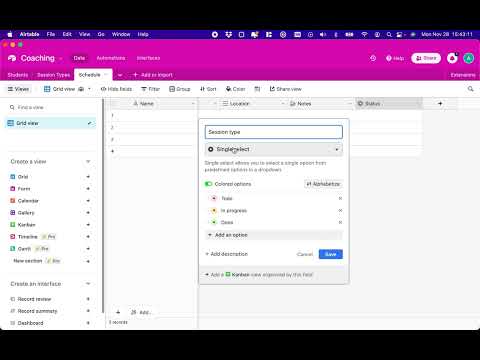 Airtable beginner setup