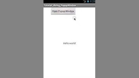 Android 課程 柯博文老師 範例 8-4 執行結果 8 4PopWindow  跳出視窗