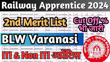 BLW ITI & Non ITI Apprentice 2nd Merit List 2024, BLW Varanasi Apprentice 2nd Merit List & Cut Off