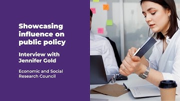 Showcasing influence on public policy | Interview with Jennifer Gold